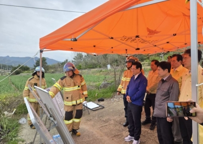 완도 화재 참사 현장으로 달려간 전남광주통합시장 경선 주자들