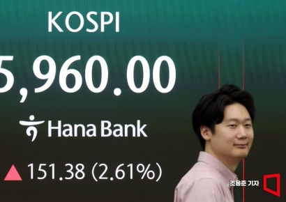 [포토] 5900선 회복한 코스피