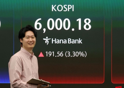 [포토] 6000 재돌파한 코스피