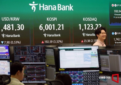 [포토] 한달 반만에 6000 재돌파한 코스피