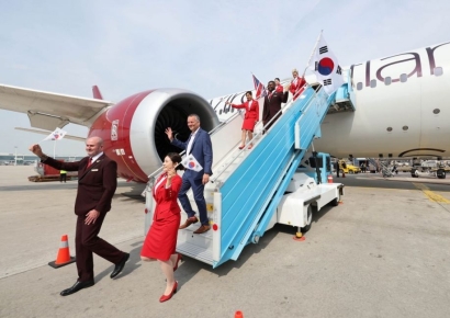 [포토] 영국 버진애틀랜틱, '인천-런던' 노선 신규 취항