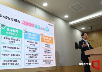 [포토] 오세훈 시장, '아이돌봄' 강화 프로젝트 발표