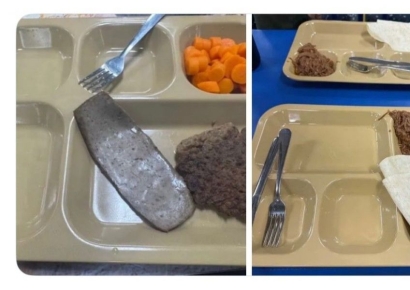 "가족들이 음식 보냈는데도" 해병대원이 직접 찍은 '식판 사진' 보니