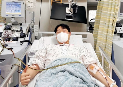 '0.005%' 확률 뚫었다…6년의 기다림 끝 '기적' 조혈모세포 기증