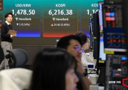 [포토] 코스피 상승-원달러 환율 하락 출발