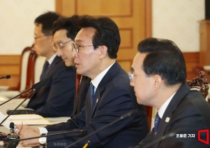 [포토] 전남광주통합특별시 출범 점검회의 발언하는 김민석 총리