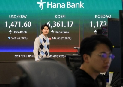 코스피, 장중 최고치 돌파 후 약보합
