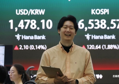 [포토] 6530선 돌파한 코스피