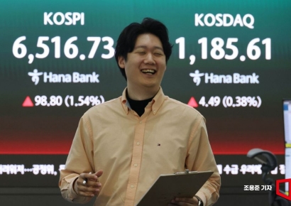 [포토] 장중 사상최고치 경신한 코스피