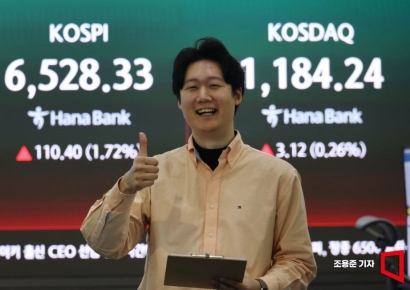 [포토] 잘나가는 코스피 '엄지척'