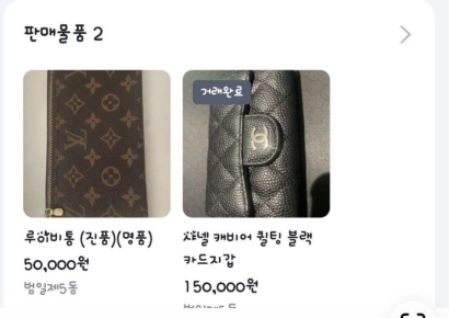 "내 샤넬 지갑이 왜 당근에"…친구집서 명품 훔쳐 7000만원 챙긴 고교생들
