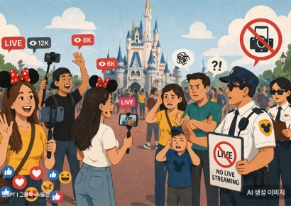 "놀이공원에서 라방으로 돈 벌지 마세요"…디즈니, 수익형 생방송 금지 검토