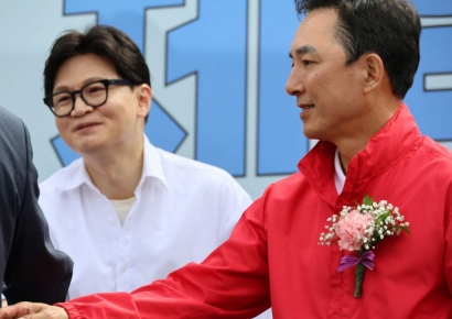 한동훈·박민식, 부산 북갑서 첫 조우…하정우 수석은 불참