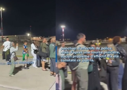 "당장 비행기 멈춰" 출입국 지연에 분노한 승객들, 활주로까지 점거