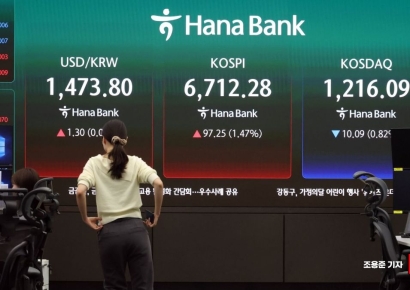 [포토] 6710선 돌파, 거침없는 코스피