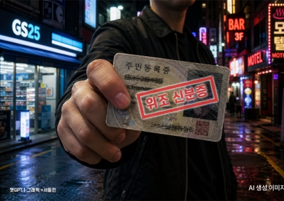 "Forged IDs Easily Bypass Convenience Stores, Bars, and Motels... Delinquency Encouraged for Hundreds of Thousands of Won"