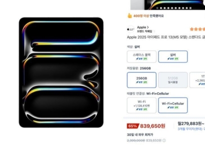 "240만원 아이패드, 쿠팡서 단돈 83만원"…또 가격 오류에 '주문 대란'