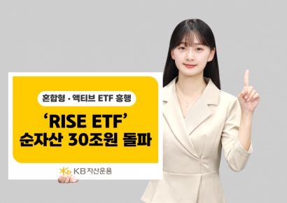 KB운용 'RISE ETF' 순자산 30조원 돌파…올해에만 47%↑