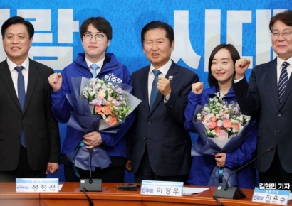 [포토] 더불어민주당, 하정우·전은수 인재영입