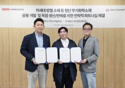 다이나믹솔루션, 무기화학소재 '독점 사업권 확보'…포트폴리오 확장