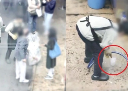 쓰레기통 얼음 재사용 "그 손으로 요리까지"…광장시장 위생 논란 또 터졌다