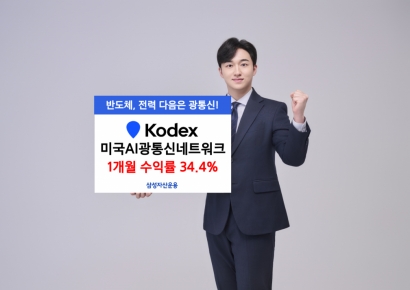 삼성운용, KODEX 미국AI광통신네트워크 상장 후 한달 수익률 34.4%