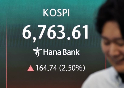 [속보]코스피, 장중 6900선 돌파