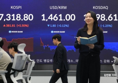 [포토] 코스피, '7천 넘어 8천으로'