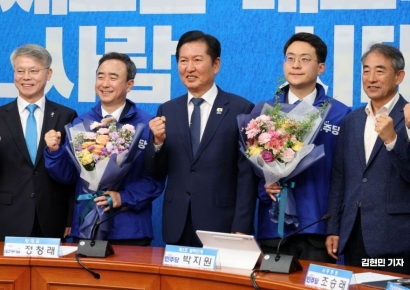 [포토] 與, 6·3 재보궐 발탁인재로 박지원·임문영 발표…호남 출마 예상