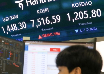 코스피, 7400선 아래서 약보합…코스닥도 비슷