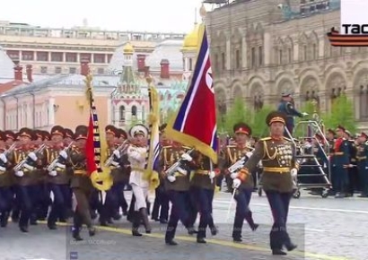 북한군, 러 전승절 열병식 첫 참여