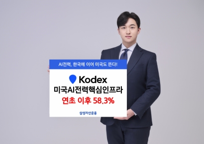 삼성운용, KODEX 미국AI전력핵심인프라 연초 이후 수익률 58.3%
