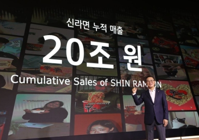 辛라면의 '매콤한 新기록'…전세계에 20조원어치 매운맛 선보였다, 누적매출 첫 돌파