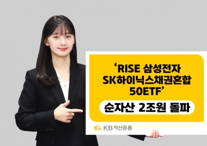 KB운용 'RISE 삼성전자SK하이닉스채권혼합50 ETF', 순자산 2조원 돌파