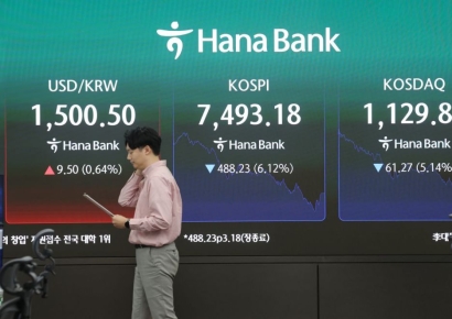 '팔천피' 찍고 7400선까지 미끄러진 코스피, 당분간 조정 가능성[마켓 ING]