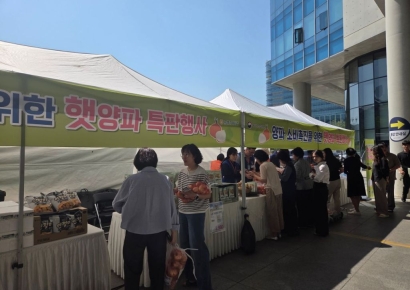 정부, '대대적 양파소비 촉진' 행사 …세종청사 직거래장터서 최대 40% 할인