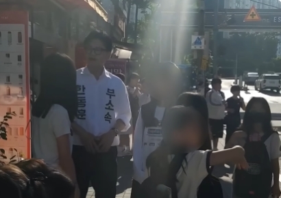 "무소속이면 안 창피해요?" 유세 중 초등생 돌직구에 한동훈 답변 보니