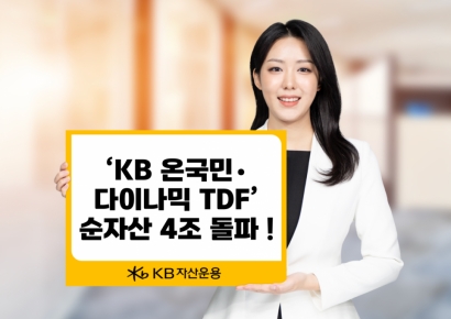 KB운용, '온국민·다이나믹 TDF' 순자산 4조 돌파