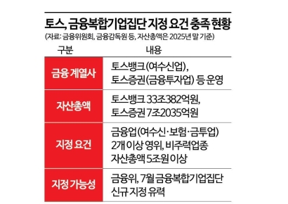 [단독]토스, 핀테크 첫 금융복합기업집단 지정…금융그룹급 규제받는다