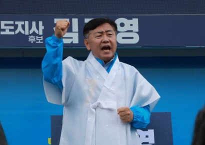 [6·3선거]김관영, 공식 선거운동 돌입…'테러 암시'  경찰 수사