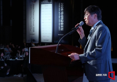[포토] 아시아금융포럼 강연 나선 박상원 원장