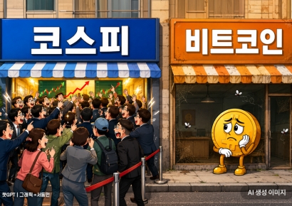 역대급 코스피 불장에 코인거래 뚝 “투자심리 개선만이 답”[비트코인 지금]