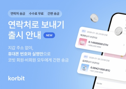 코빗, 휴대폰 번호로 가상자산 송금하는 서비스 출시