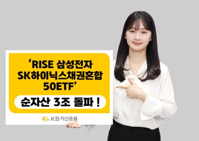 'RISE 삼성전자SK하이닉스채권혼합50 ETF' 순자산 3조 돌파…출시 3개월만