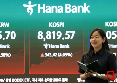 코스피 4% 넘게 오르며 8800도 돌파(상보)