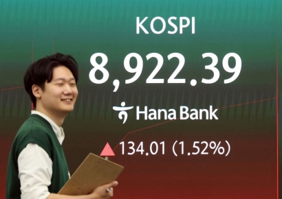 [속보]코스피, 사상 첫 8900포인트 돌파