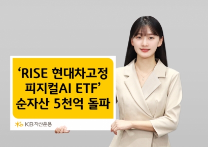 KB운용 'RISE 현대차고정피지컬AI' ETF, 순자산 5000억 돌파