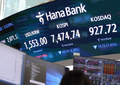 장 초반 '7400피'에 서킷브레이커…코스닥도 7%↓