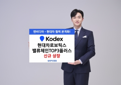삼성운용, KODEX 현대차로보틱스밸류체인TOP3플러스 신규 상장