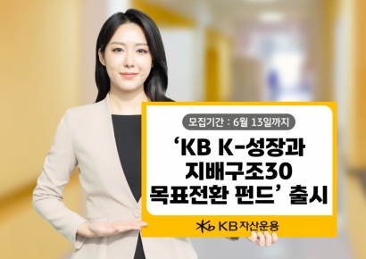 KB운용, 'K-성장과 지배구조30 목표전환 펀드' 출시